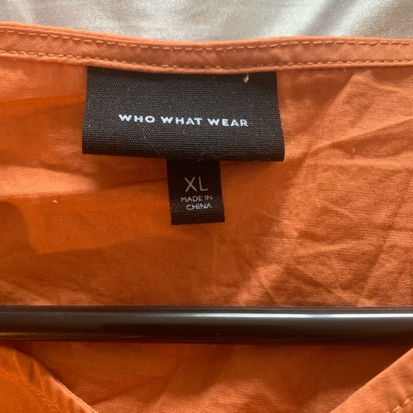Who What Wear button up size XL orange - Picture 2 of 2